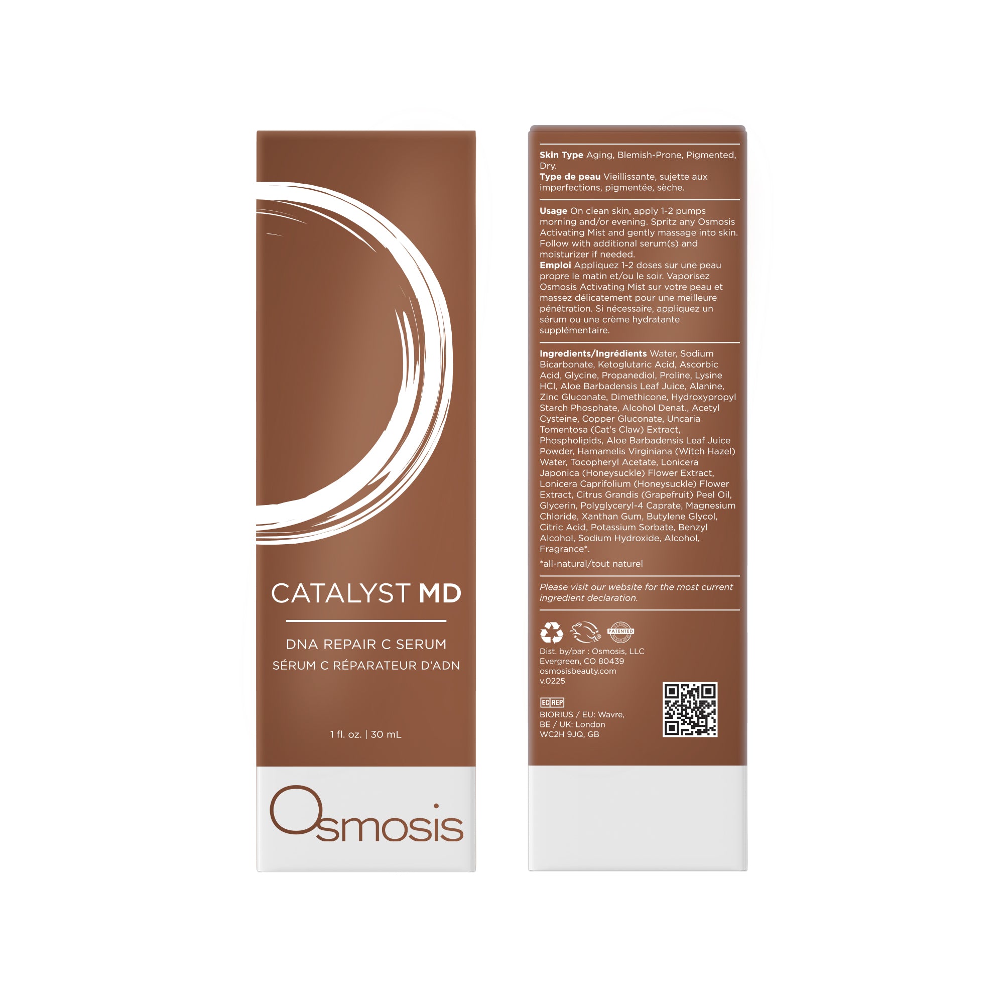Osmosis Catalyst MD DNA Repair C Serum packaging on a white background