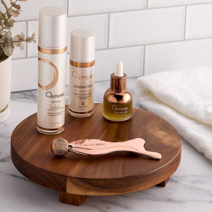 Epic Duo tool on table with moisturizers