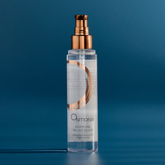 Hormone Relief Elixir on blue background
