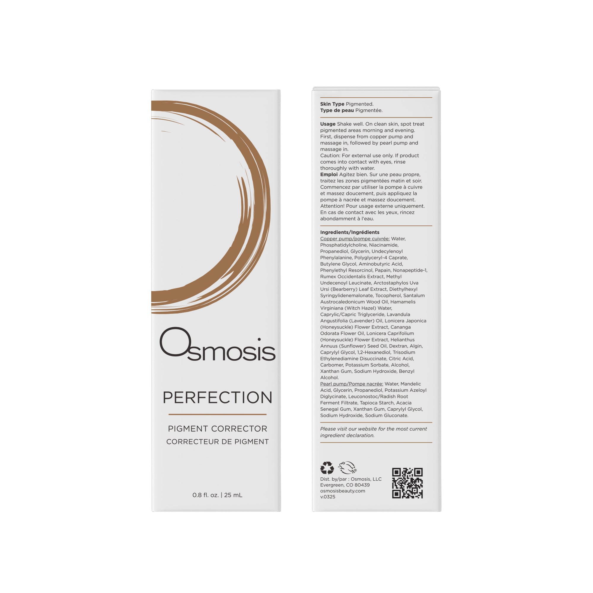 Perfection Pigment Corrector 30mL Carton Image Front & Back