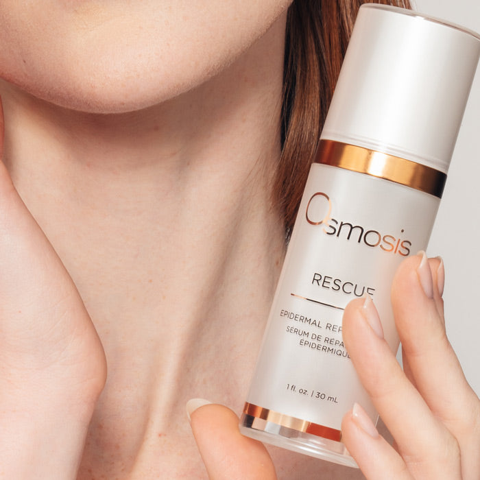 Osmosis Rescue Serum in hand