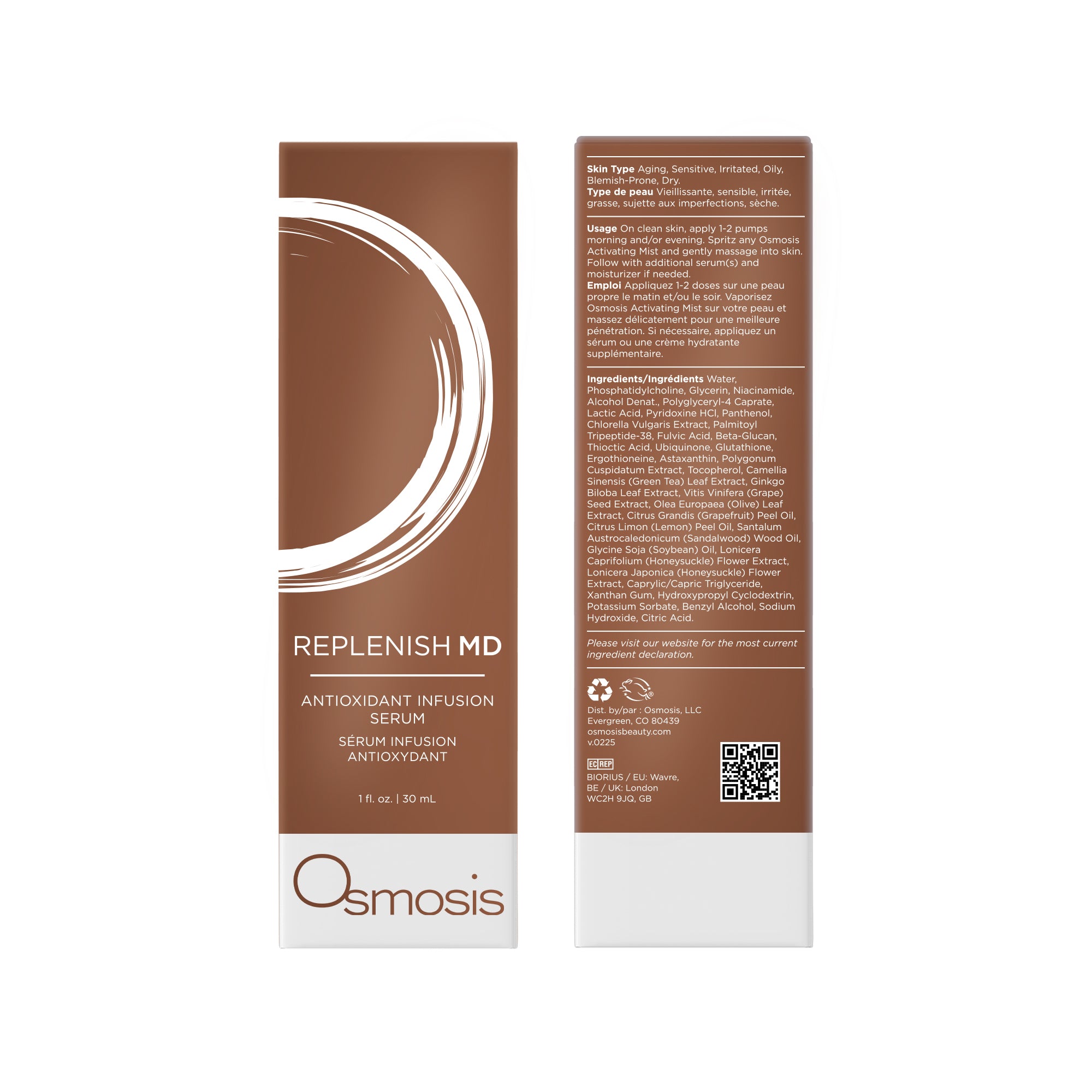 Osmosis Replenish MD carton on white background