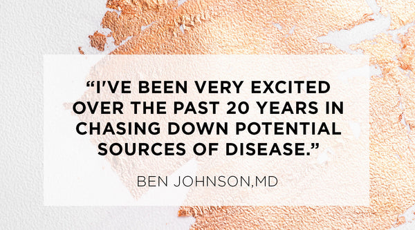 effects of negative thinking on the body, Quote from Ben Johnson MD - I've been very excited over the past 20 years in chasing down potential sources of disease.