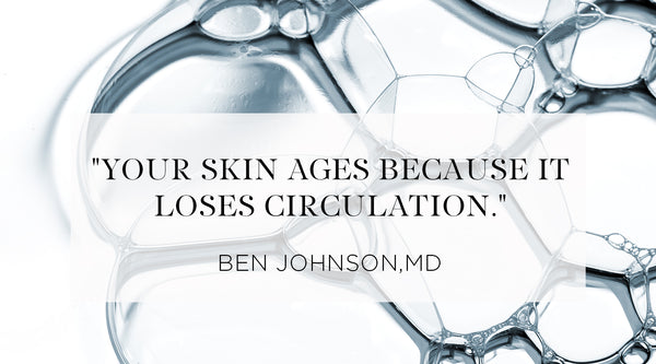how ipls work, Quote from Ben Johnson MD - Your skin ages because it loses circulation.