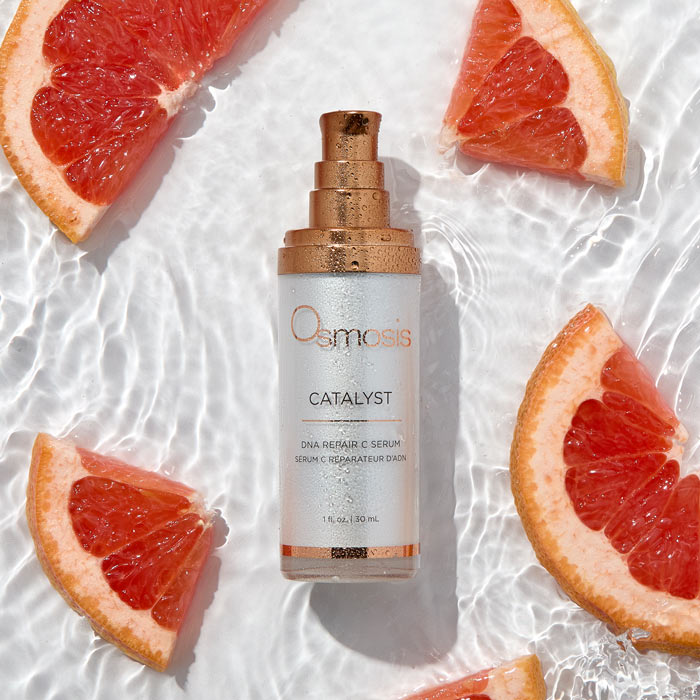 Osmosis Catalyst with grapefruit slices in water