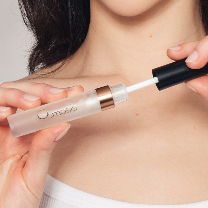 Osmosis Clear Superfood Lip Oil in hand