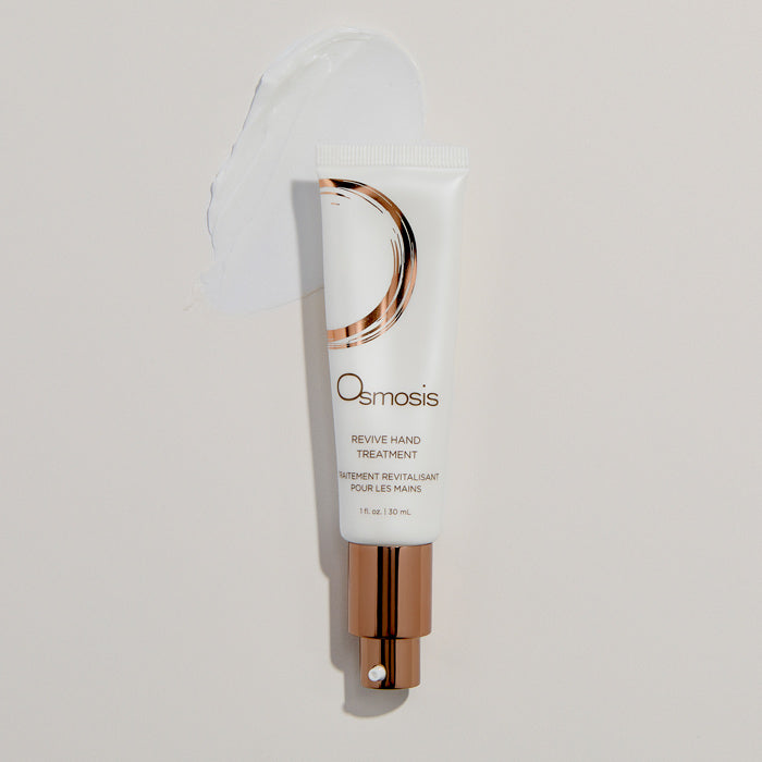 Osmosis Revive Hand Treatment bottle on a light gray background