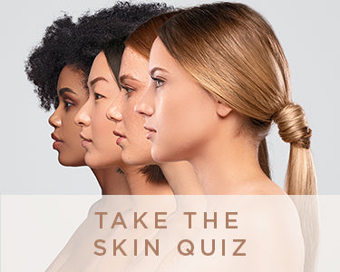 4 women in profile and the words take the skin quiz